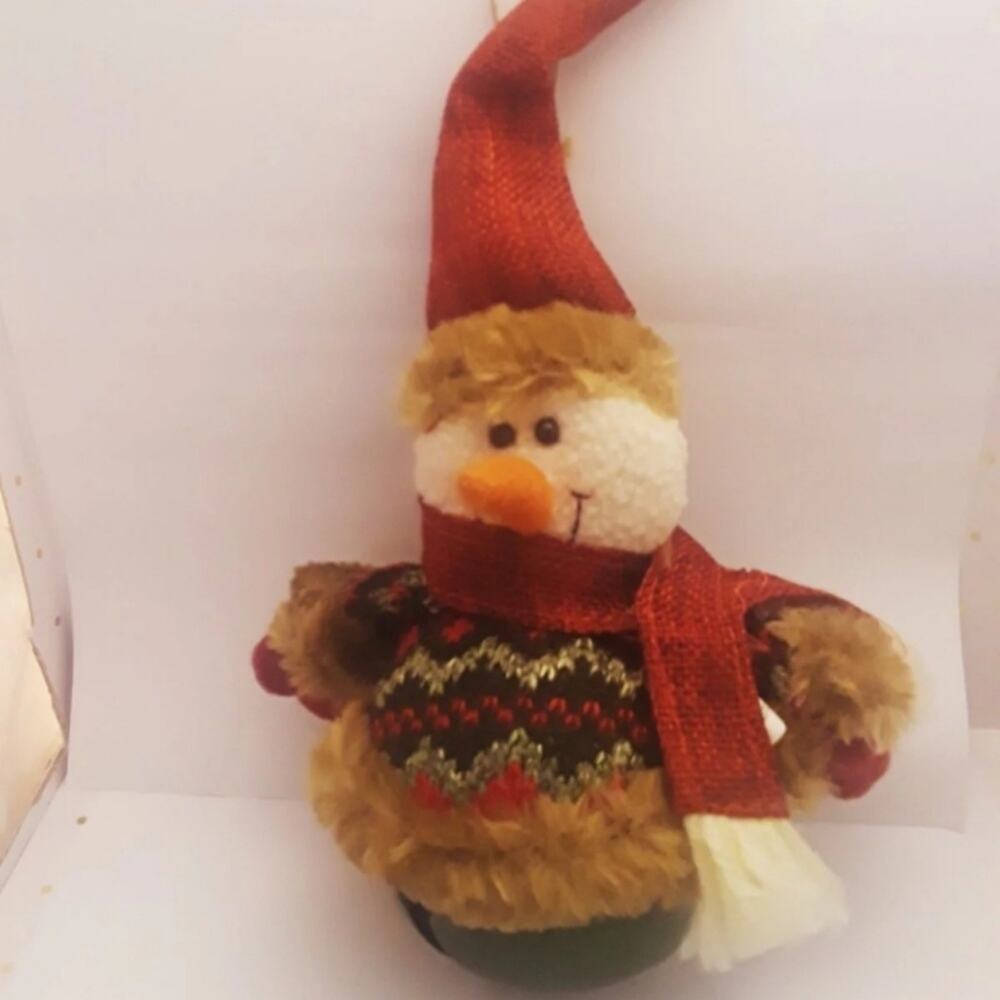 Snowman Christmas Bell Tree Door Hanging Ornament
